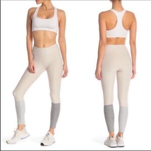 Outdoor Voices Womens Medium Gradient Beige Gray Colorblock Leggings